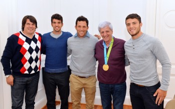 Luis Andreotti reconoció a los campeones de hockey masculino en los Panamericanos