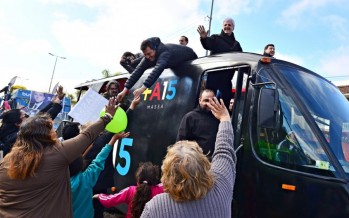 Virreyes fue el punto de partida de la caravana de Sergio Massa