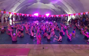 Se realizó una gala de Aquagym en la pileta del Poli N° 2