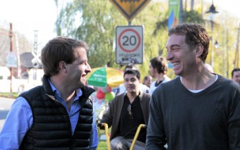 Diego Santilli, el electo vicejefe de gobierno porteño, recorrió San Fernando junto a Alex Campbell