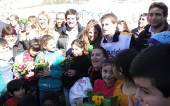 Gabriela Michetti visitó San Fernando para acompañar a Alex Campbell