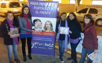 Precandidatas del Frente de Izquierda dialogaron con docentes y estudiantes del Colegio Artigas sobre temas de género