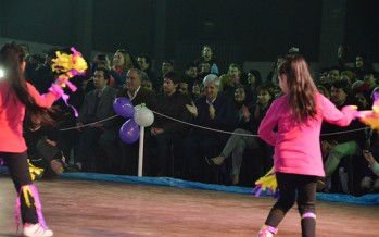 Se realizó una muestra de gimnasia en el Polideportivo N°1