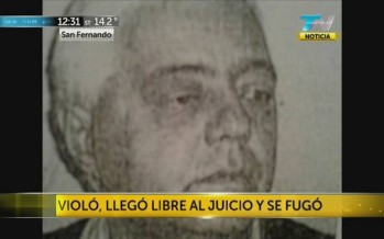 Llegó a juicio acusado de violar a una chica, no fue a la audiencia y está prófugo