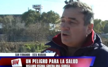 Vecino de Villa Jardín reclama por el humo «tóxico» que sale de la chimenea de la empresa de neumáticos
