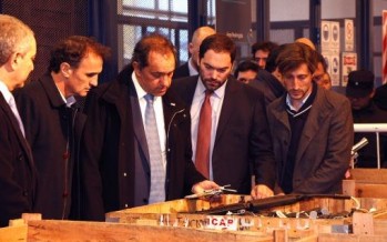 Matías Molle acompañó a Daniel Scioli en el acto de destrucción de 20 mil armas
