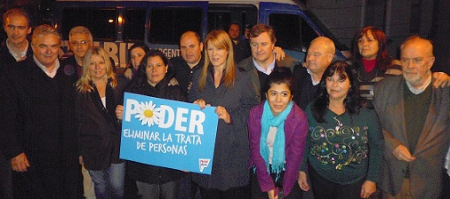 Carlos Tinant acompañó a Margarita Stolbizer en su paso por Vicente López