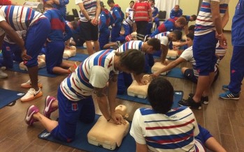 Los jugadores de Tigre recibieron una capacitación sobre emergencia cardíaca