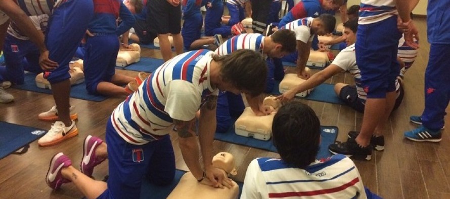 Los jugadores de Tigre recibieron una capacitación sobre emergencia cardíaca