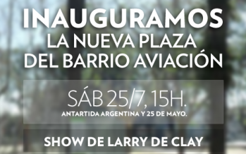 Hoy se inaugura una nueva plaza en el barrio Aviación
