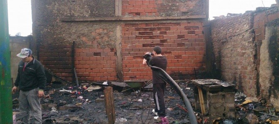 Una familia de San Jorge perdió todo al prenderse fuego su vivienda