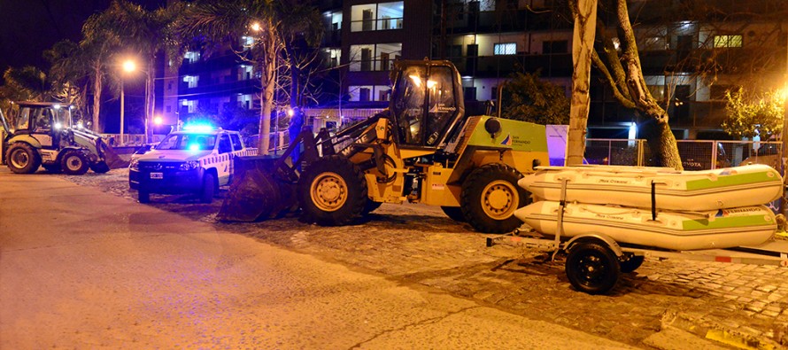 Operativo ante el alerta de sudestada