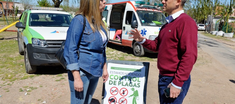 Se realizó un operativo de control de plagas en el barrio San Martín