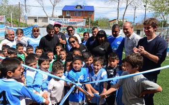 Se inauguró un nuevo playón deportivo en el Club Malvinas Argentinas