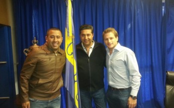Alex Campbell se reunió con el presidente de Boca