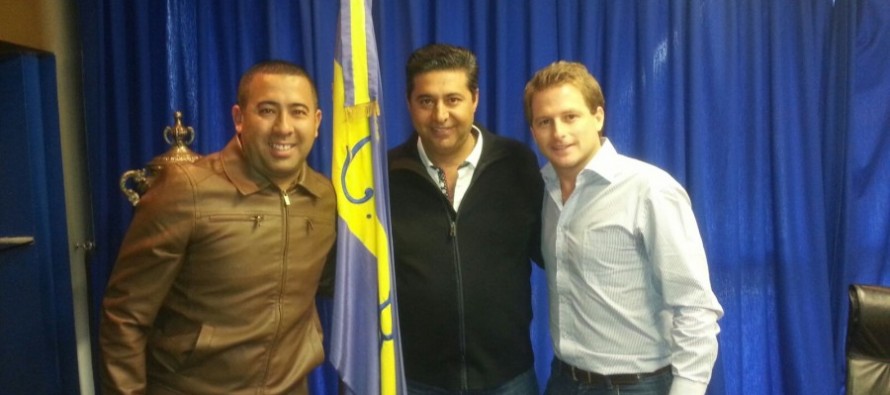 Alex Campbell se reunió con el presidente de Boca