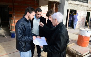 Andreotti supervisó el avance de la obra del Centro de Salud N° 27