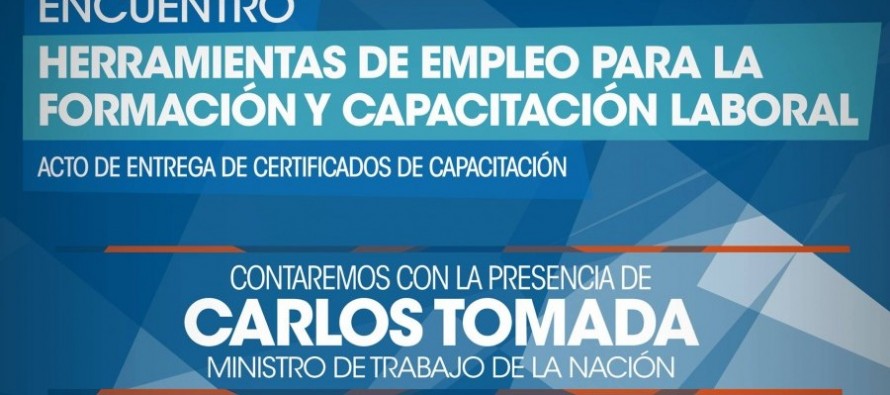 Carlos Tomada participará de un encuentro sobre formación y capacitación laboral en la Técnica N°2
