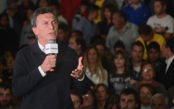 Mauricio Macri en Virreyes: «Señora Presidenta, le pido que deje debatir a Daniel Scioli»