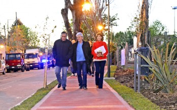 Nuevo paseo aeróbico en Brandsen entre 9 de julio y General Pinto