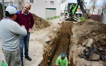 Obras hidráulicas en el barrio Alvear