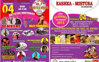Fiesta de la comunidad peruana con música, danza y gastronomía