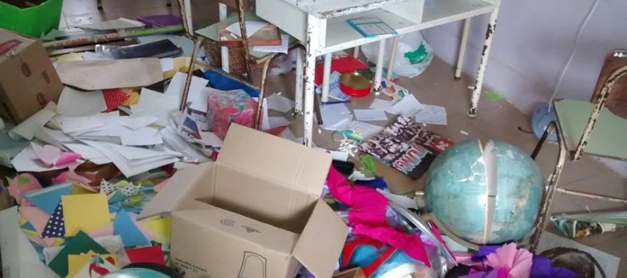 Otro hecho de vandalismo en la Escuela 10 de Río Carabelas