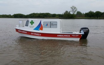 Se puso en funcionamiento la tercera lancha ambulancia de alta complejidad
