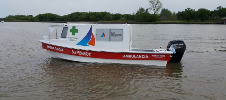 Se puso en funcionamiento la tercera lancha ambulancia de alta complejidad