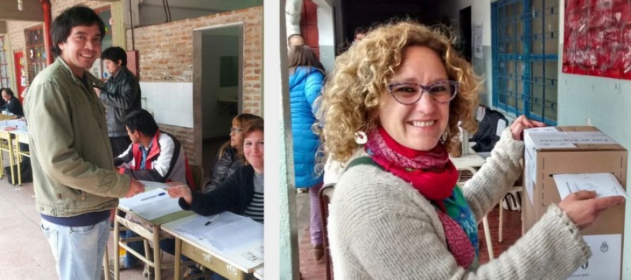 Votaron Rubén Matu y Gabriela Macauda, candidatos del Frente de Izquierda