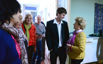 Juan Andreotti y Santiago Aparicio visitaron el centro de jubilados “Unión y Dignidad”