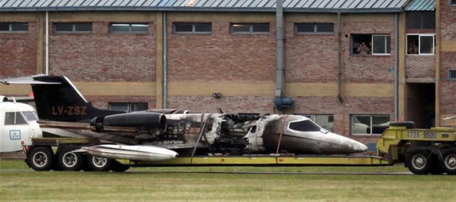 Se investiga el accidente del avión que se incendió en el Aeropuerto Internacional de San Fernando