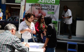 En tres semanas la Unidad Móvil de Vacunación aplicó más de 600 vacunas