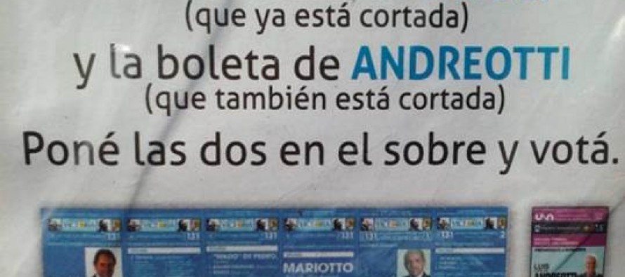 Andreotti trabaja el corte de boleta