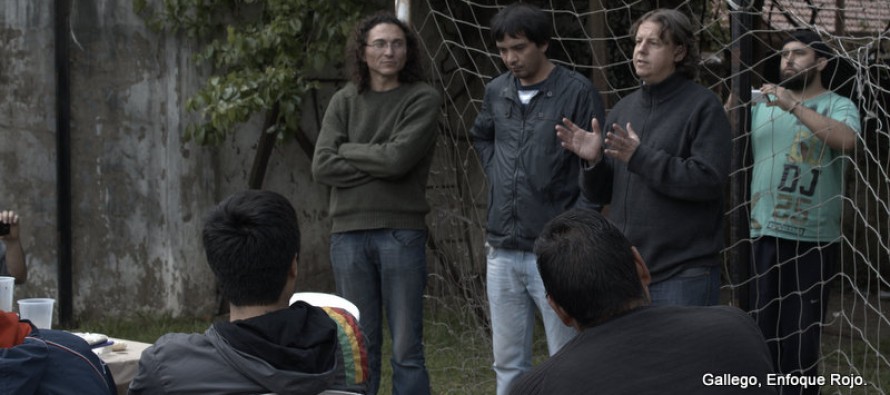 Castillo y Matu compartieron un asado con trabajadores de FATE