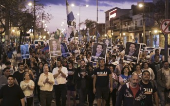 Matías Molle cerró su campaña con un acto en el Barrio Nuevo: «Soy de una generación que le gusta discutir de política»