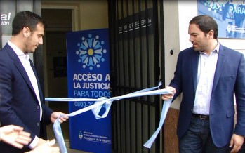 Matías Molle y Julián Álvarez inauguraron un Centro de Acceso a la Justicia