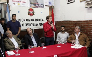 Ernesto Sanz visitó San Fernando para respaldar a Alex Campbell
