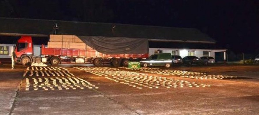 Hallan más de 700 kilos de marihuana en un camión con maderas con destino a San Fernando