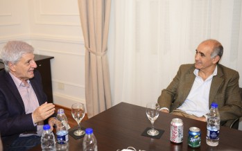 Luis Andreotti recibió al vicegobernador electo Daniel Salvador