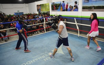 Nueva exhibición de los alumnos de la Escuela Municipal de Boxeo