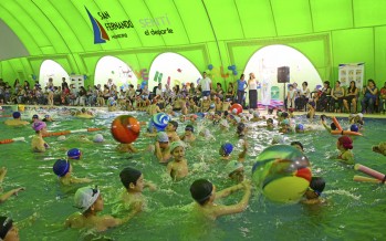 Se realizó un encuentro de natación en el Polideportivo N° 6