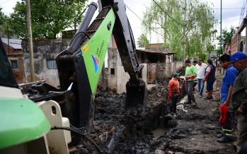 Ejecución de obras hidráulicas en el barrio San Jorge