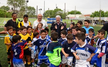 Se inauguró el playón deportivo en el barrio Aviación