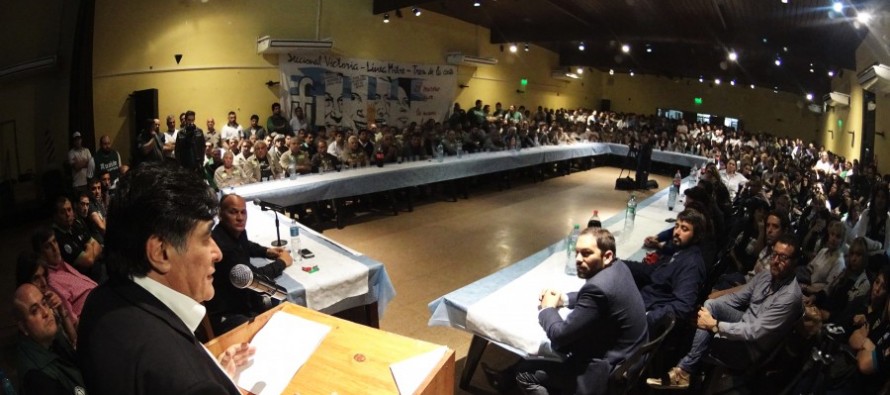 Carlos Zannini encabezó un plenario de la militancia en la Unión Ferroviaria de Victoria