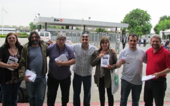 «Para seguir creciendo», volanteada de la CTA en la puerta de Fate