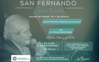 Se realizará la Campaña Evangelística “San Fernando, Jesús te Ama”