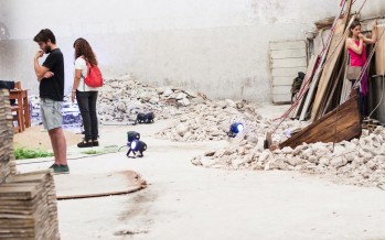 Se realizó una obra artística de “Sitio Específico” en el Club Artesanos del Dique
