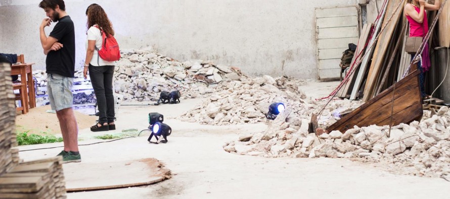 Se realizó una obra artística de “Sitio Específico” en el Club Artesanos del Dique