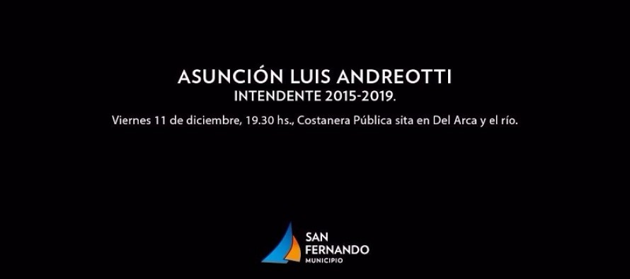 Asunción de Luis Andreotti en la Costanera Pública